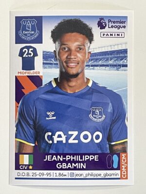 Jean-Philippe Gbamin Everton Panini Premier League 2022 Football Sticker
