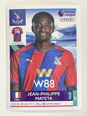 Jean-Philippe Mateta Crystal Palace Panini Premier League 2022 Football Sticker