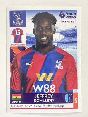 Jeffrey Schlupp Crystal Palace Panini Premier League 2022 Football Sticker