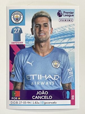 Joao Cancelo Manchester City Panini Premier League 2022 Football Sticker