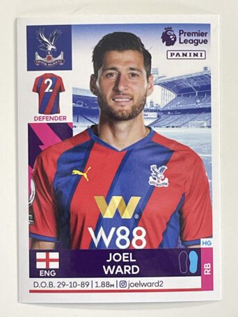 Joel Ward Crystal Palace Panini Premier League 2022 Football Sticker