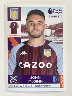 John McGinn Aston Villa Panini Premier League 2022 Football Sticker