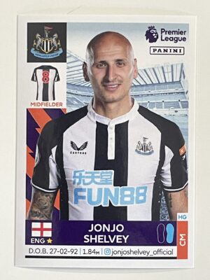 Jonjo Shelvey Newcastle United Panini Premier League 2022 Football Sticker