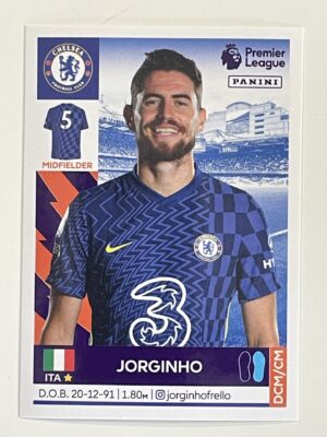Jorginho Chelsea Panini Premier League 2022 Football Sticker