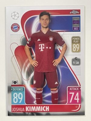 Joshua Kimmich Bayern Munich Topps Match Attax Chrome 2021 2022 Football Card