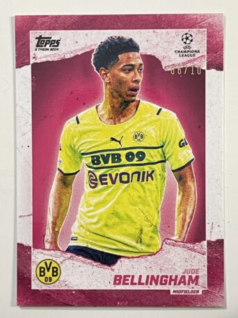 Jude Bellingham Borussia Dortmund 06:10 Parallel Topps Gold 2021 UEFA Champions League Football Card