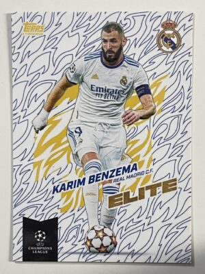 Karim Benzema Real Madrid Elite Topps Gold 2021 UEFA Champions League Football Card