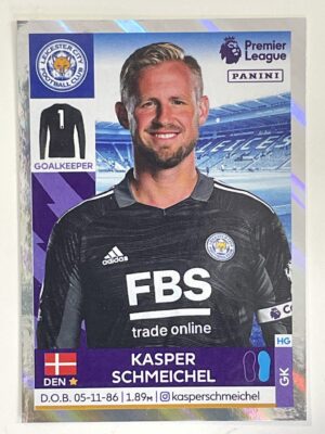 Kasper Schmeichel Captain Leicester City Panini Premier League 2022 Football Sticker