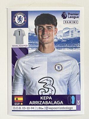 Kepa Arrizabalagar Chelsea Panini Premier League 2022 Football Sticker