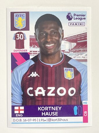 Kortney Hause Aston Villa Panini Premier League 2022 Football Sticker