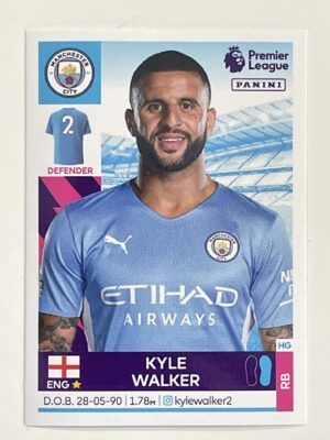Kyle Walker Manchester City Panini Premier League 2022 Football Sticker