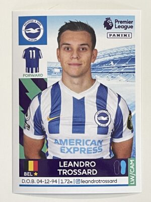 Leandro Trossard Brighton Panini Premier League 2022 Football Sticker