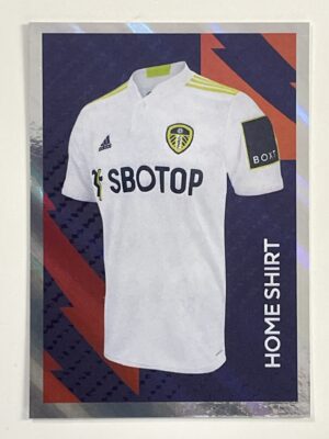 Leeds United Home Shirt Panini Premier League 2022 Football Sticker