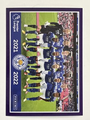 Leicester City Team Photo Panini Premier League 2022 Football Sticker