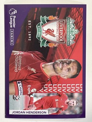 Liverpool Captain Panini Premier League 2022 Football Sticker