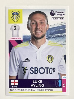 Luke Ayling Leeds United Panini Premier League 2022 Football Sticker