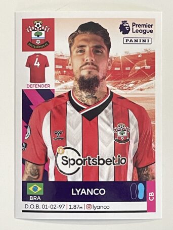 Lyanco Southampton Panini Premier League 2022 Football Sticker