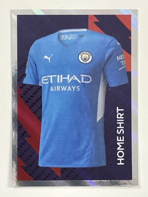 Manchester City Home Shirt Panini Premier League 2022 Football Sticker