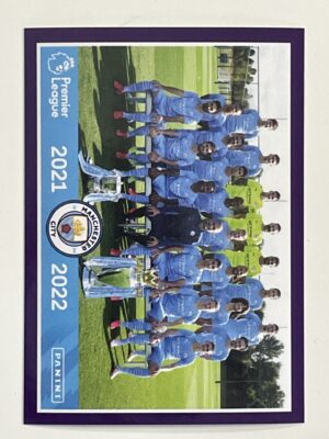 Manchester City Team Photo Panini Premier League 2022 Football Sticker