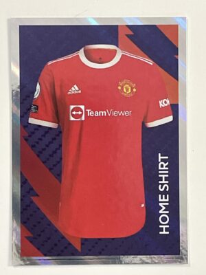 Manchester United Home Shirt Panini Premier League 2022 Football Sticker