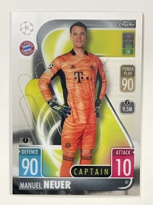 Manuel Neuer Bayern Munich Topps Match Attax Chrome 2021 2022 Football Card
