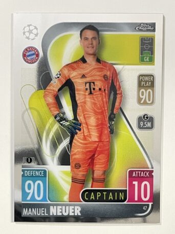 Manuel Neuer Bayern Munich Topps Match Attax Chrome 2021 2022 Football Card
