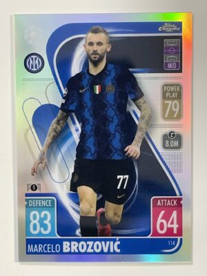 Marcelo Brozovic Refractor Topps Match Attax Chrome 2021 2022