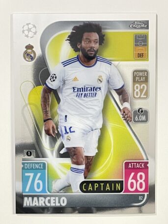 Marcelo Real Madrid Topps Match Attax Chrome 2021 2022 Football Card