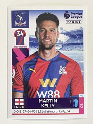 Martin Kelly Crystal Palace Panini Premier League 2022 Football Sticker