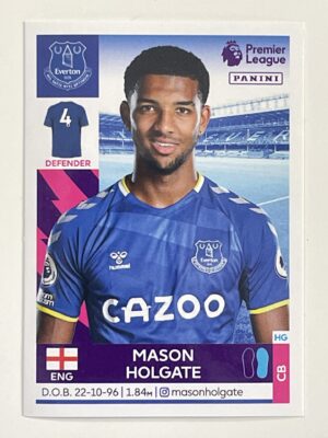 Mason Holgate Everton Panini Premier League 2022 Football Sticker
