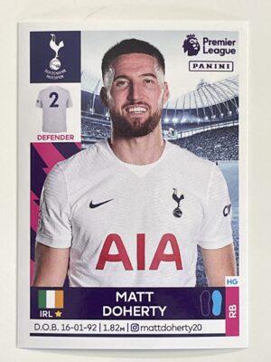 Matt Doherty Tottenham Hotspur Panini Premier League 2022 Football Sticker