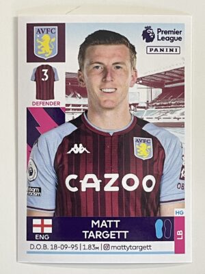 Matt Targett Aston Villa Panini Premier League 2022 Football Sticker