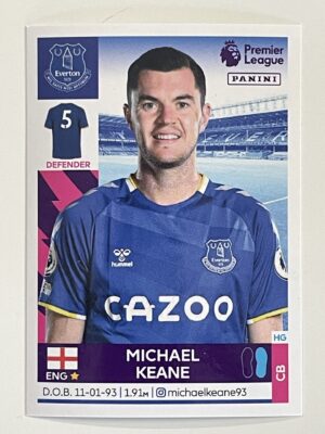 Michael Keane Everton Panini Premier League 2022 Football Sticker