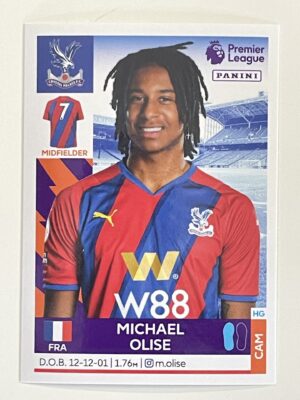 Michael Olise Crystal Palace Panini Premier League 2022 Football Sticker