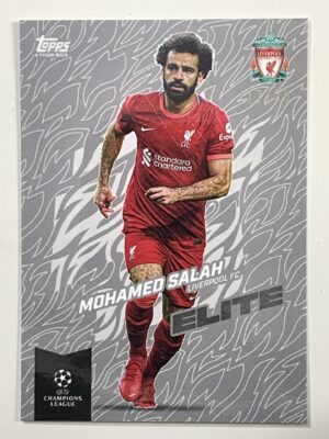 Mohamed Salah Liverpool 17:25 Parallel Elite Topps Gold 2021 UEFA Champions League Football Card