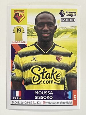Moussa Sissoko Watford Panini Premier League 2022 Football Sticker