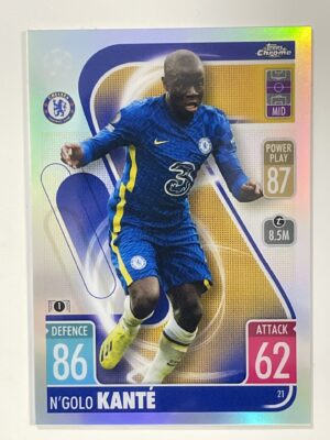 NGolo Kante Refractor Topps Match Attax Chrome 2021 2022