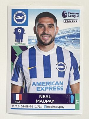 Neal Maupay Brighton Panini Premier League 2022 Football Sticker