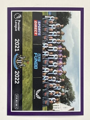 Newcastle United Team Photo Panini Premier League 2022 Football Sticker