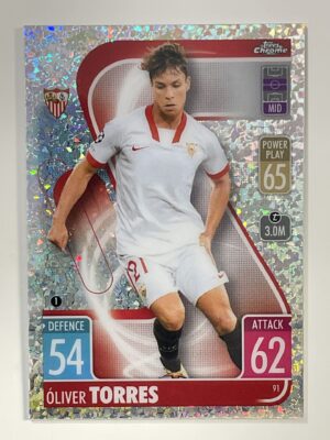 Oliver Torres Speckle Refractor Topps Match Attax Chrome 2021 2022