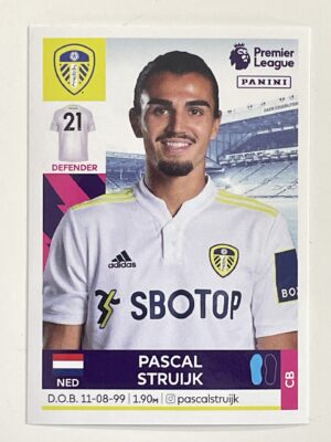 Pascal Struijk Leeds United Panini Premier League 2022 Football Sticker