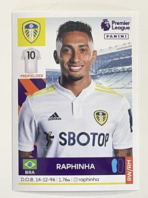 Raphinha Leeds United Panini Premier League 2022 Football Sticker