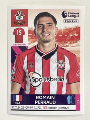 Romain Perraud Southampton Panini Premier League 2022 Football Sticker