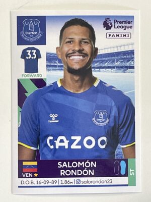 Salomon Rondon Everton Panini Premier League 2022 Football Sticker