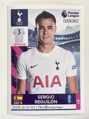 Sergio Reguilon Tottenham Hotspur Panini Premier League 2022 Football Sticker