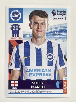 Solly March Brighton Panini Premier League 2022 Football Sticker