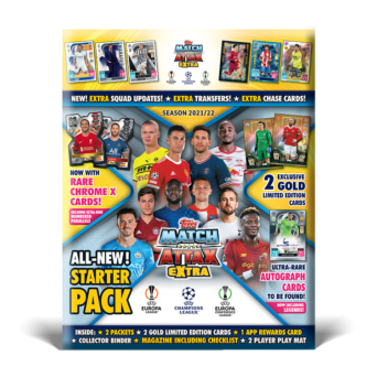 Starter Pack Topps Match Attax Extra 2021 2022 UEFA Champions League Football Cards