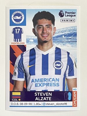 Steven Alzate Brighton Panini Premier League 2022 Football Sticker