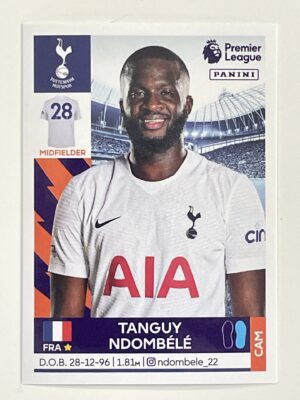 Tanguy Ndombele Tottenham Hotspur Panini Premier League 2022 Football Sticker