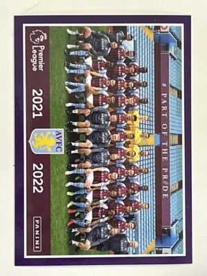 Team Photo Aston Villa Panini Premier League 2022 Football Sticker